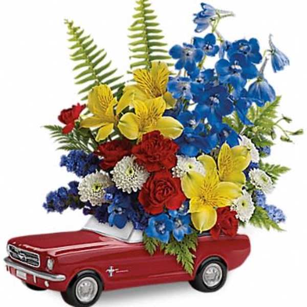 Teleflora's '65 Ford Mustang Bouquet