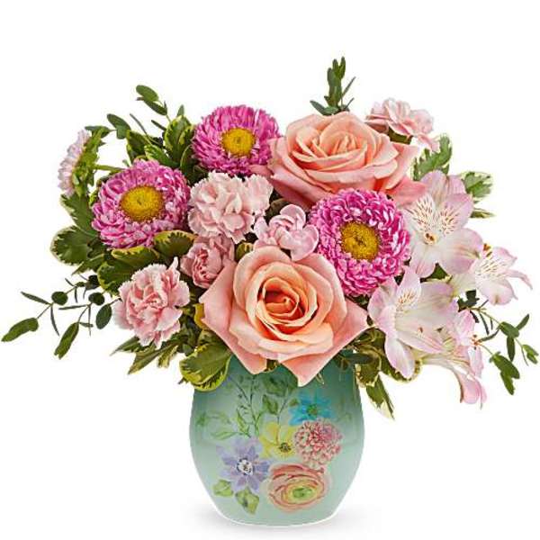 Water Color Garden vase