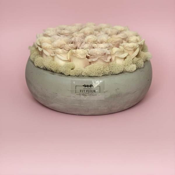 Ivory Whisper Rose Bowl