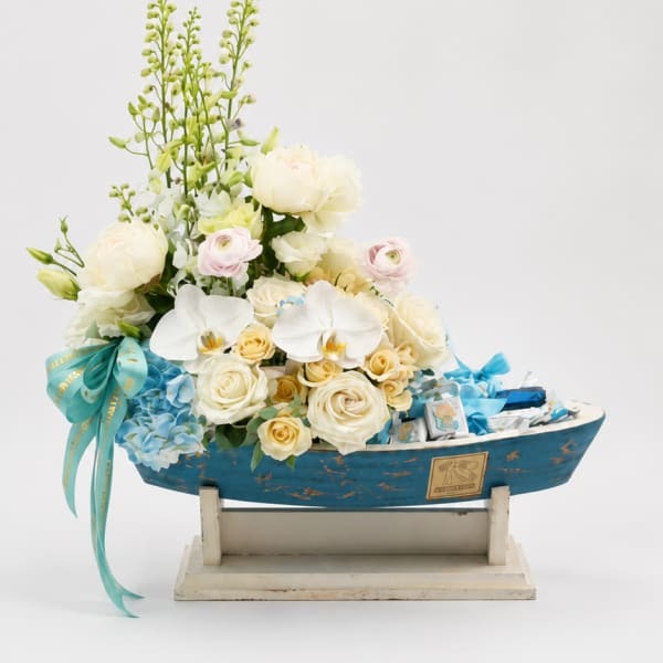 Baby Boy Chocolate Sailboat