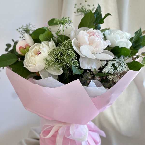 Peonias in Blanco