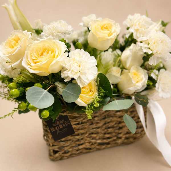Ivory Garden Basket