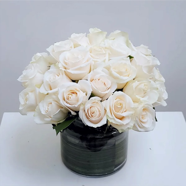 2 Dozen White Rose Bouquet