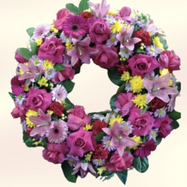 Pink Spring Wreath