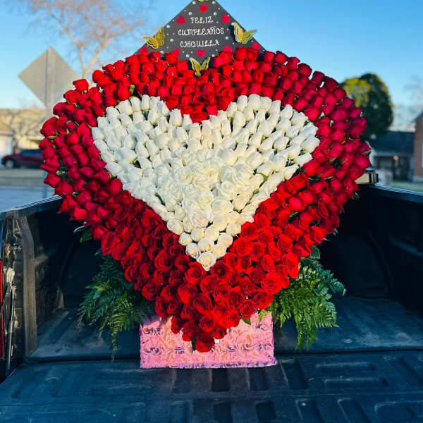 Arreglo de 400 rosas