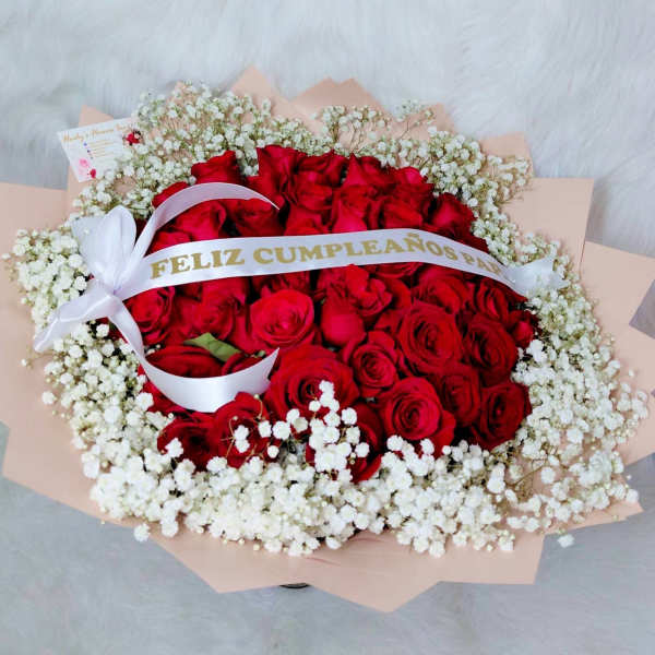50 Red rouses