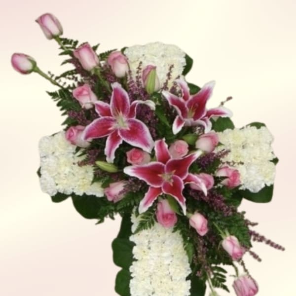 Pink Lily Cross