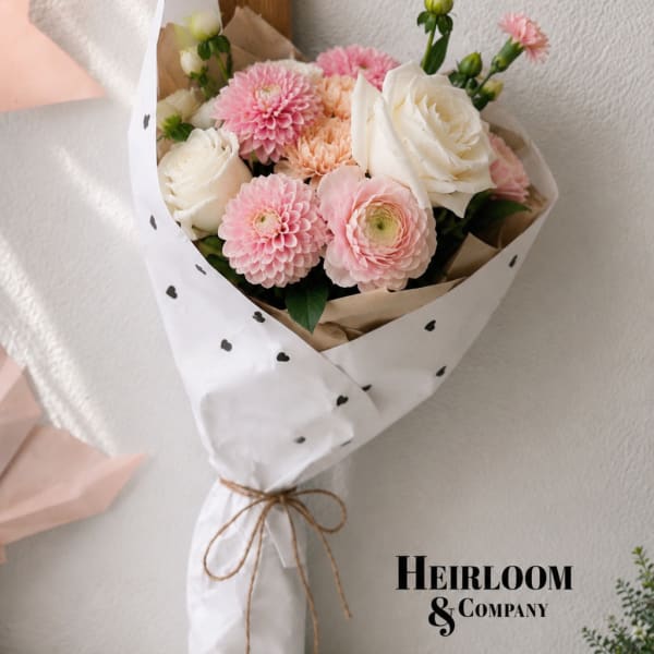Blush & Ivory Garden Bouquet | Heirloom & Company