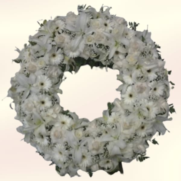 White Serenity Wreath