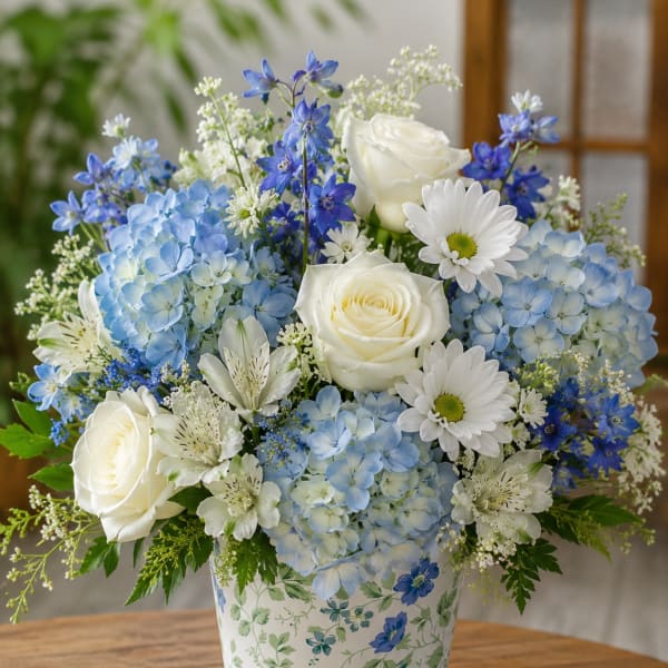 Blue Posies in Apollo Beach