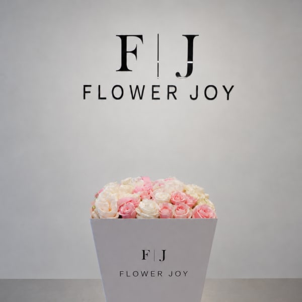 Blush & Ivory Rose Box