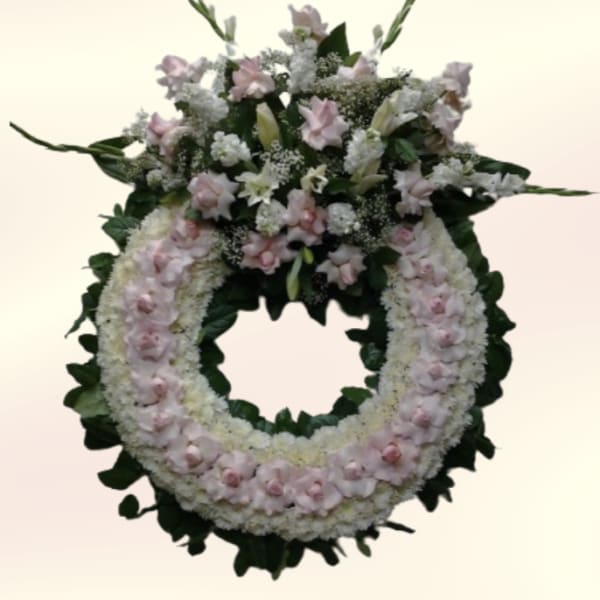 Soft Pink & White Wreath