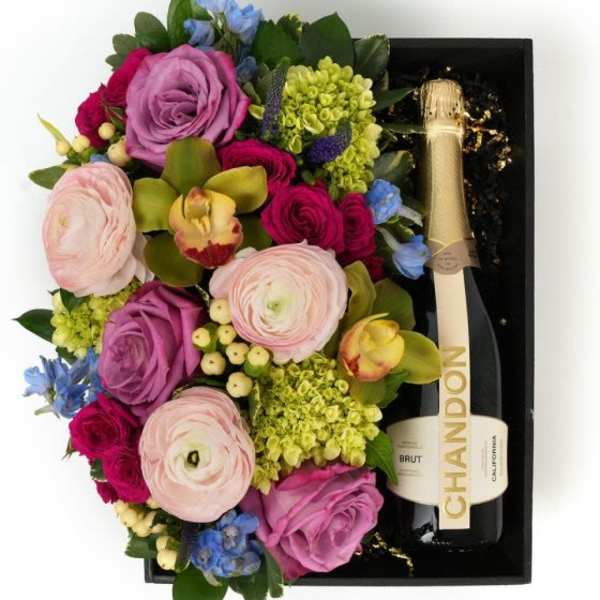 Flora Box Pastel Chandon Brut
