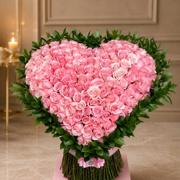 Corazón de rosas yumbo
