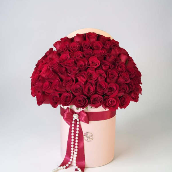 75 Red Roses Box