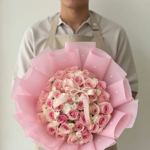 Blush Pearl Elegance Bouquet