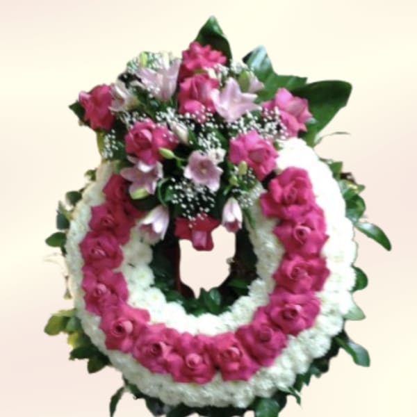 A Garden of Pink Wreath