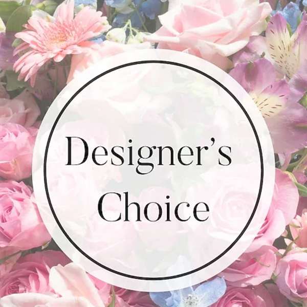 Designer's Choice w/ Glass Vase Centerpiece