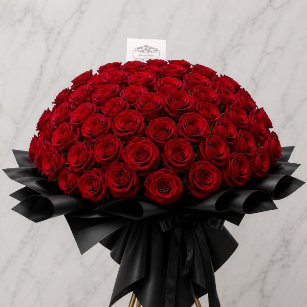150 Red Roses Standing Bouquet