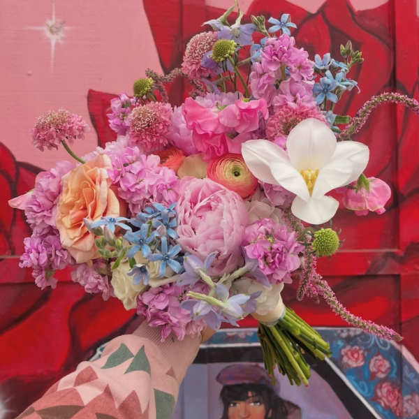 Mixed Ranunculus Hand Tied Bouquet