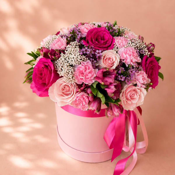 Aine's Rosy Dawn – Luxury Hat Box