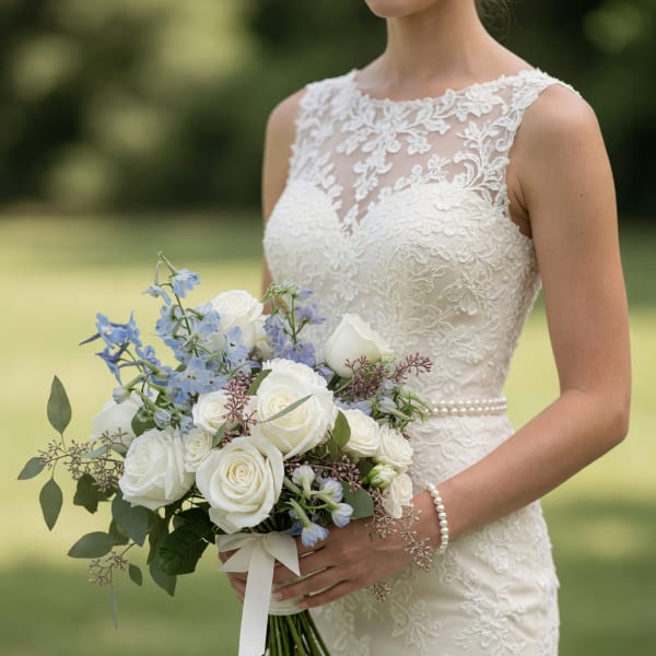 Something Blue Bridal Bouquet
