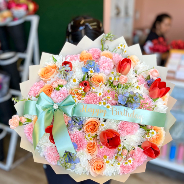 Orange Tulip Mixed Bouquet