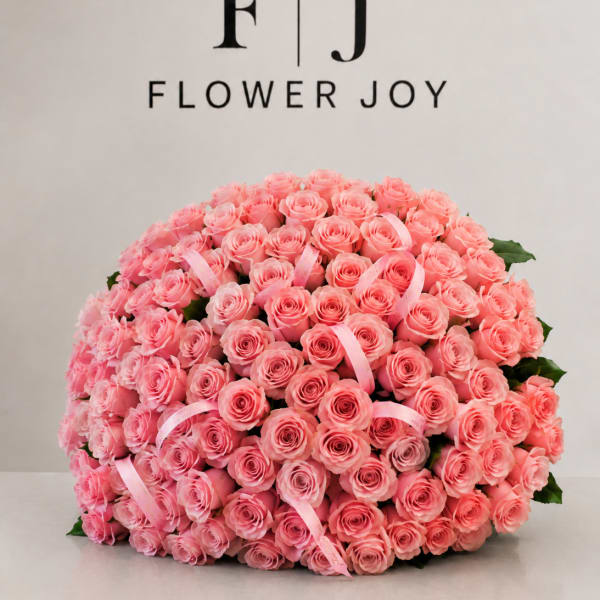 Blushing Elegance Bouquet (75 Roses)