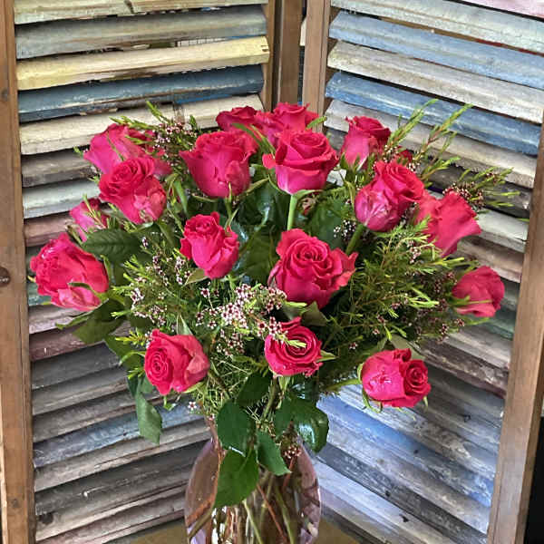 Hot Pink Rose Bouquet