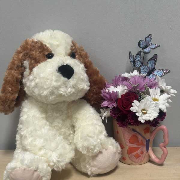 Butterfly Floral & Doggy
