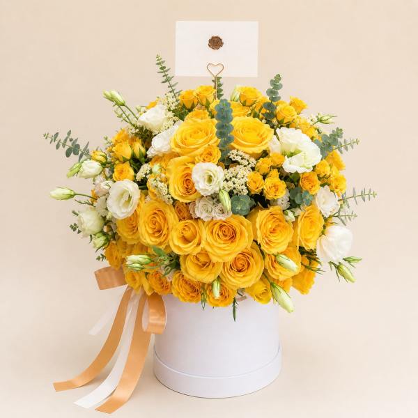 Golden Garden Celebration – by Romina’s Flowers