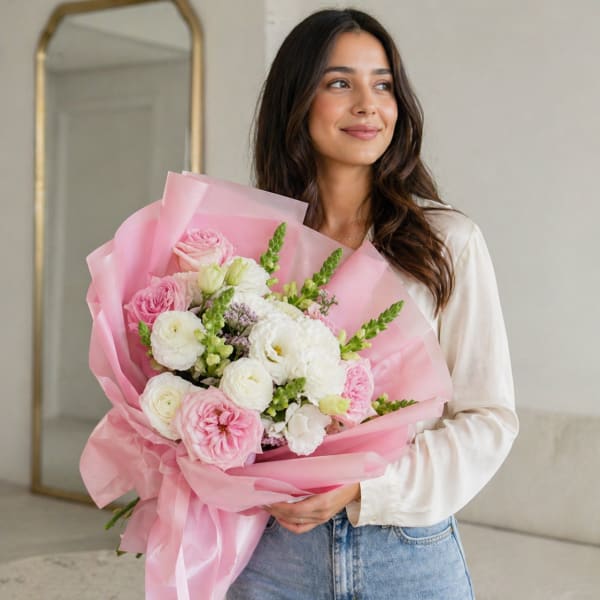 Blush Classic Garden Bouquet