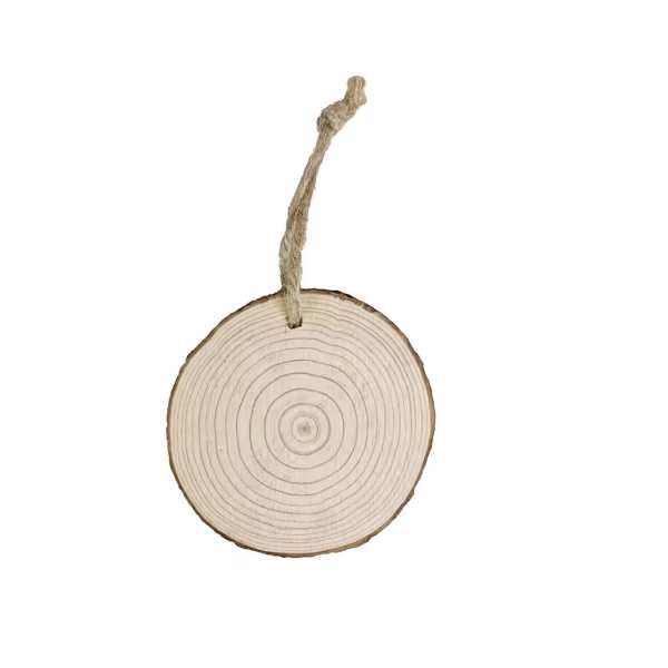 4" x 4" Wooden Hanging Ornament – DIY Craft & Personalized Gift