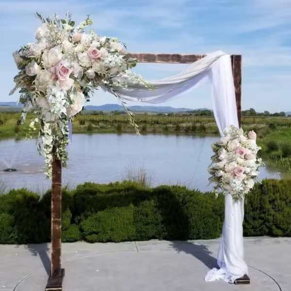 Soft pink and cream Arch