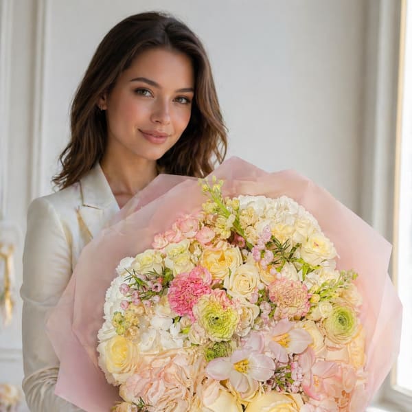 Champagne Garden Luxury Bouquet