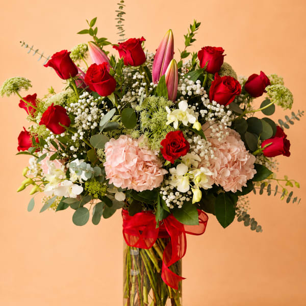 2 Dozen Roses Arrangement Premium