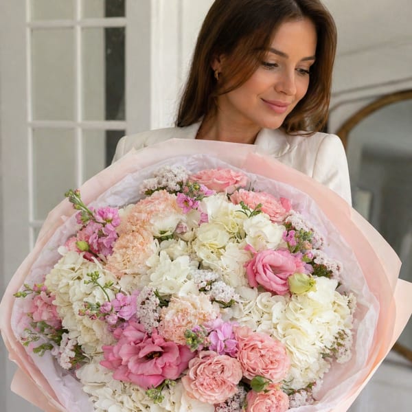 Blush Garden Hydrangea Bouquet