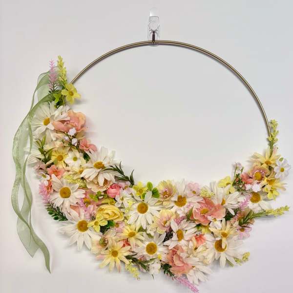 Silk Flower Wreath - sale