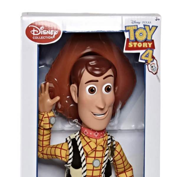 Toy Story 4 Woody action figure in a display box