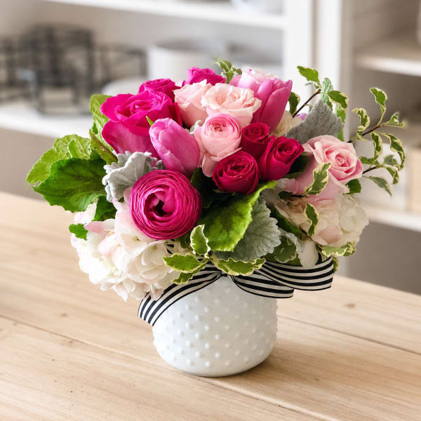 50 Shades of Pink Arrangement – My Blooming Business