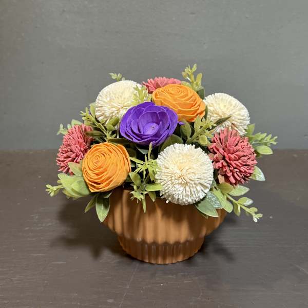 Sola Wooden Flower Centerpiece - Picnic in the Garden