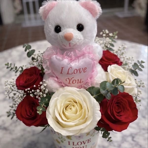 I Love you Cup Arrangement