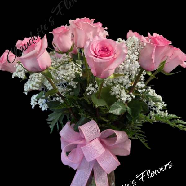 Dozen Pink Roses