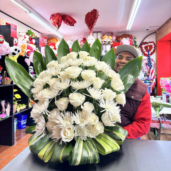 Sympathy Jumbo Crown Floral Arrangement