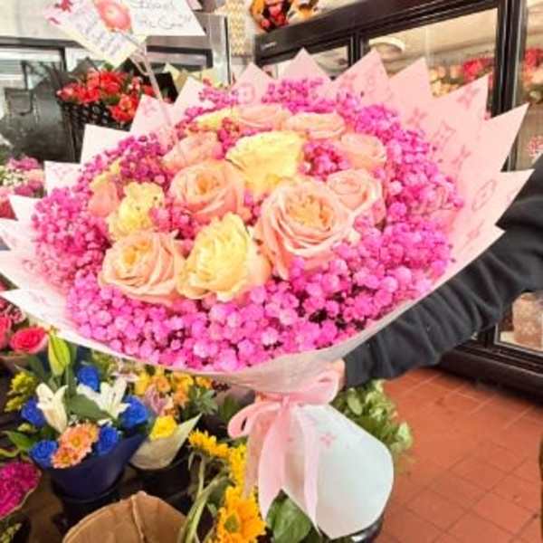 Pink Splendid Birthday Jumbo Bouquet