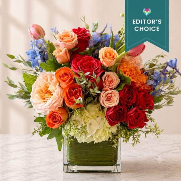 Sunlit Harmony – Vibrant Garden Flower Arrangement (Same-Day Delivery Los Angeles) - Editor's Choice