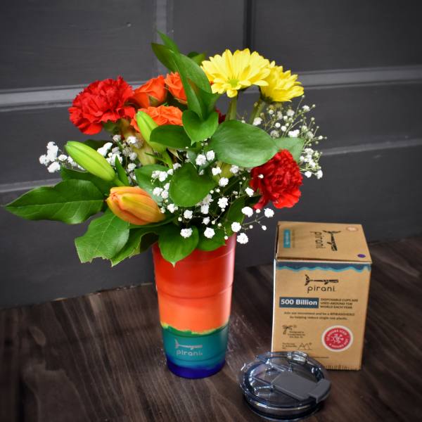 Sippy Stems Rainbow 26oz