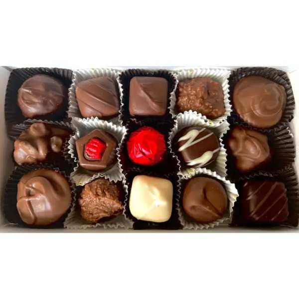 Half Pound Box of Deluxe Chocolates