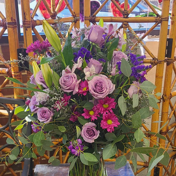 Purple Rose Arangement