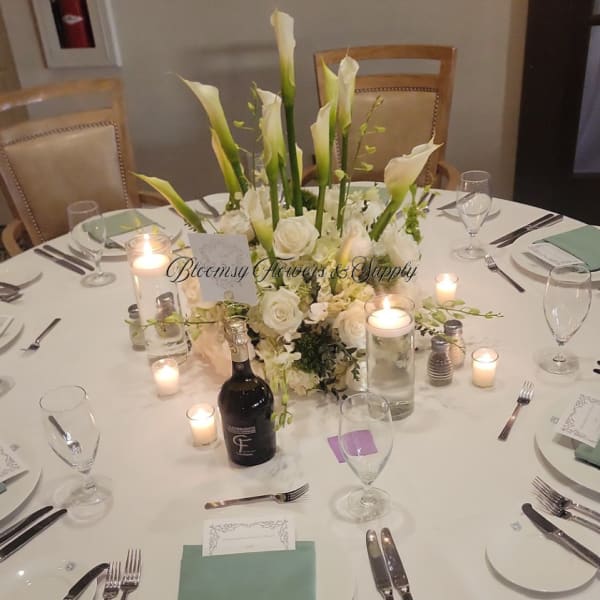 Calla Lillies Table Arrangement